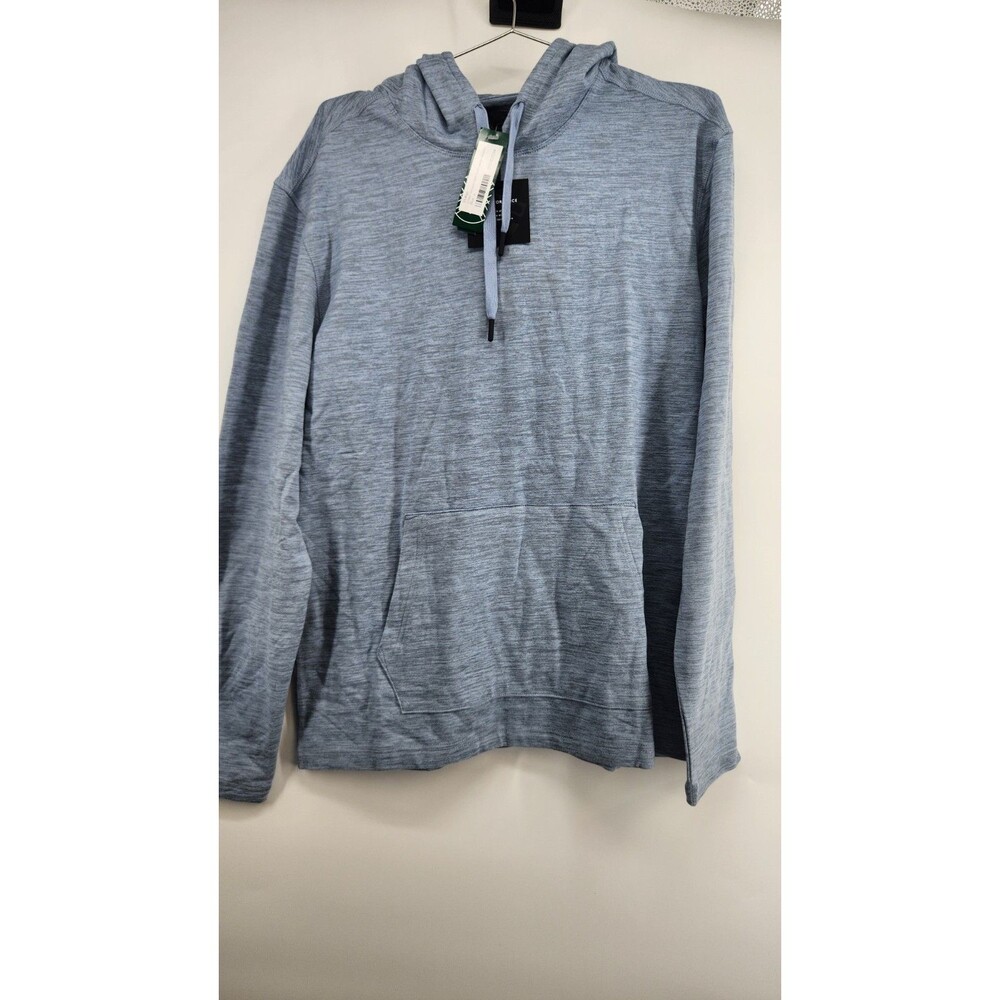 01.Algo Men's Blue Large Ethan SmoothTech 2.0 Fleece Hoodie NWT